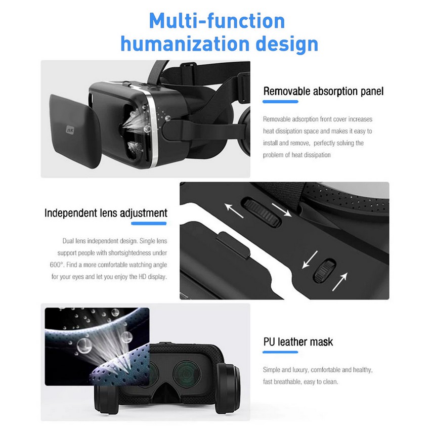NK Gafas 3D Realidad Virtual + Audio Smartphone NK-G04E-VR