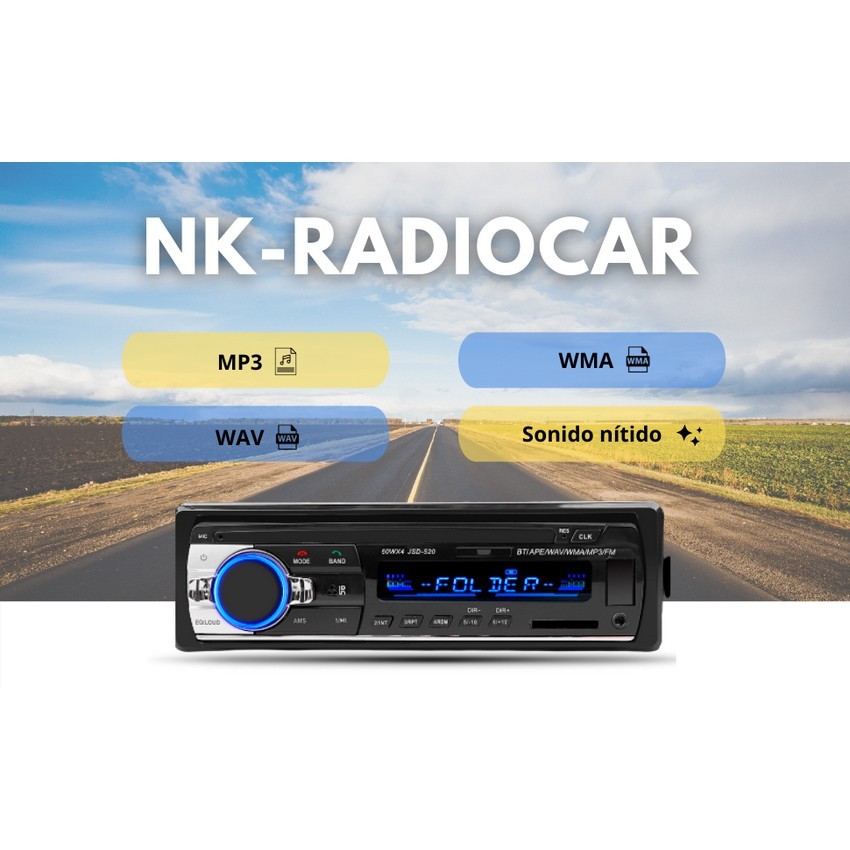 Nk Auto Radio Coche Con Bluetooth Y 1 Din Nk-radiocar con Ofertas en  Carrefour