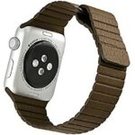 NK Correa de Repuesto Cuero Lychee Marrón Apple Watch