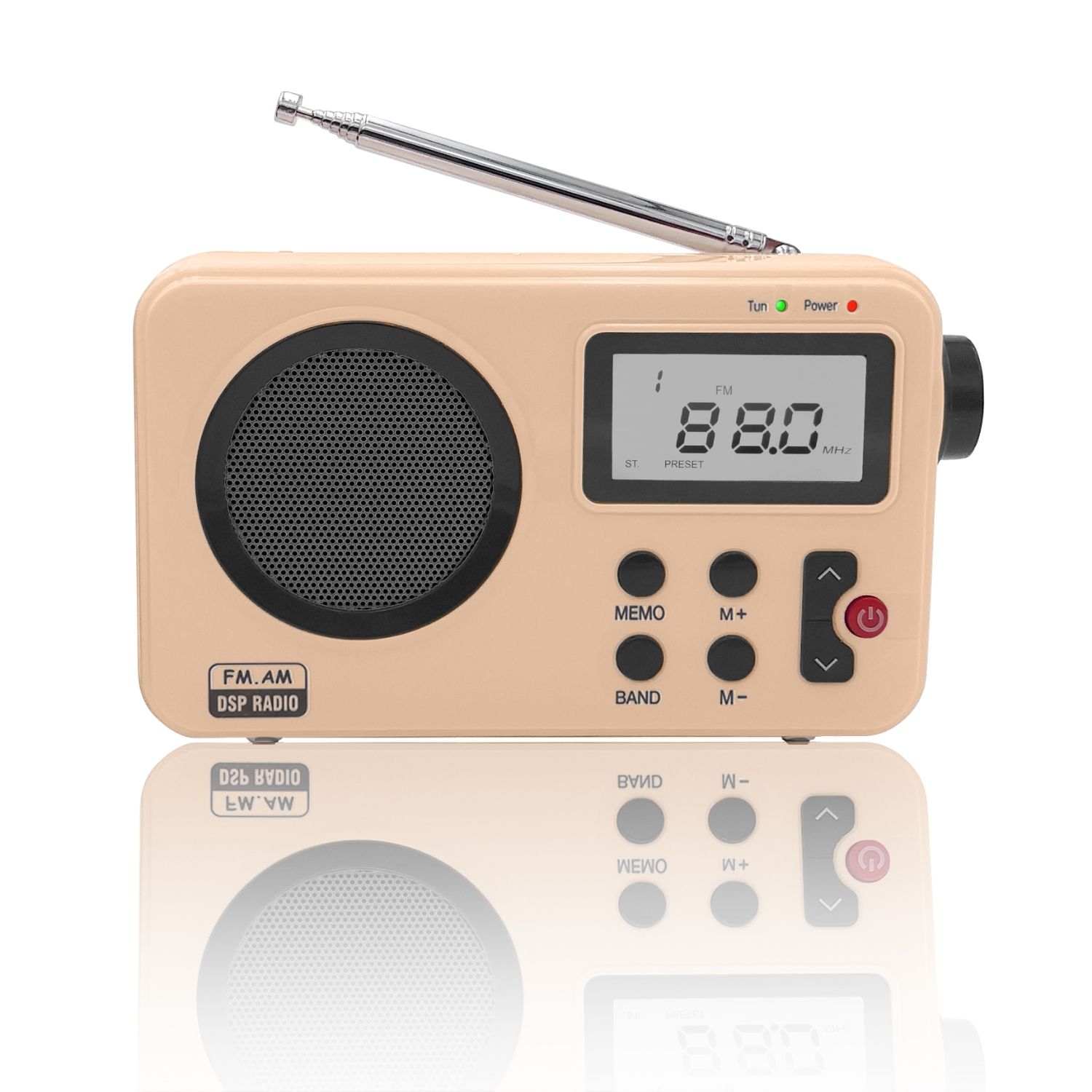 NK Radio Portátil Vintage Pequeña NK-AB1904-FM Blanca