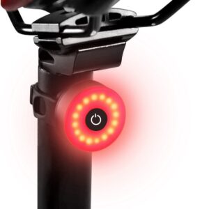 Luz Trasera LED recargable para bicicleta color Negro NK-DO32001
