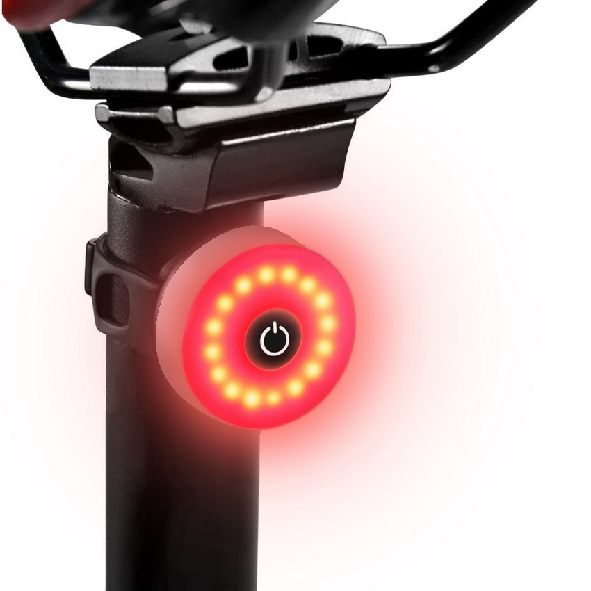 Luz Trasera LED recargable para bicicleta color Gris NK-DO32003