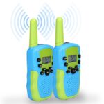 2 Walkie Talkie Infantil + 8 Pilas (Color: Azul / Verde)