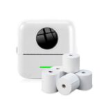 NK Impresora Fotográfica Portátil 5 Rollos ColorBlanco NK-FA33003