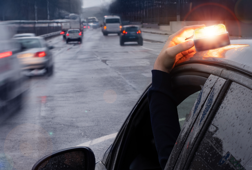 Escudero Fijo - Baliza SOS Road Connected